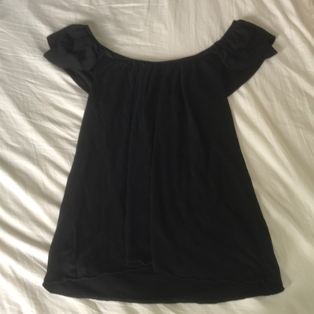 ⭐️BOGO FREE Black Juicy Couture Ruffle Sleeve Top